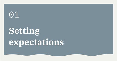 Setting Expectations Design Decisions Guide