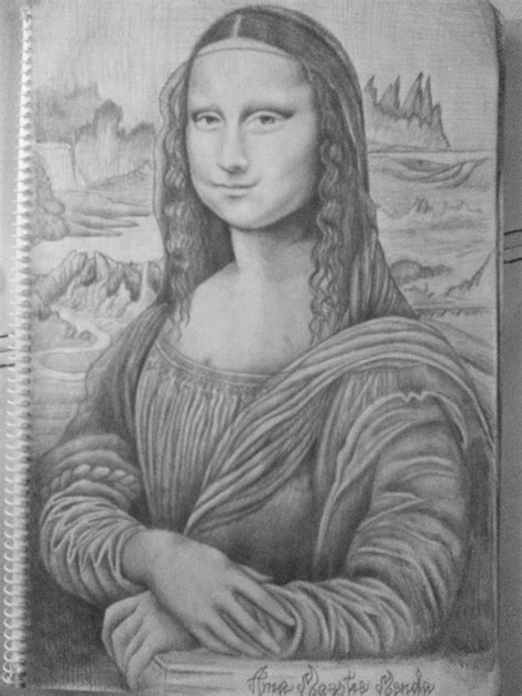 Gioconda Lápiz Mona Lisa Drawings Art