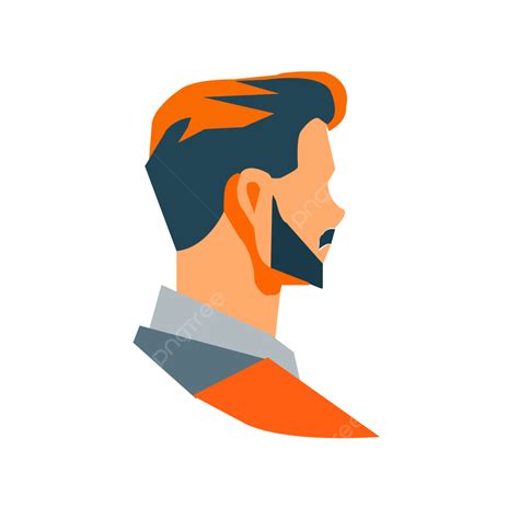 Logotipo De Cabeza De Hombre De Barba Vector Png Cabeza Hombre