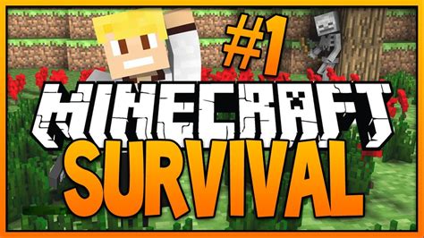 Minecraft Survival Lets Play Episode 1 Zombies And Creepers Youtube