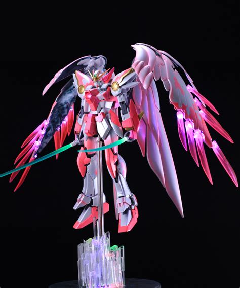 Custom Build Led Gundam Mg 1100 Wing Gundam Zero Custom Ew Model