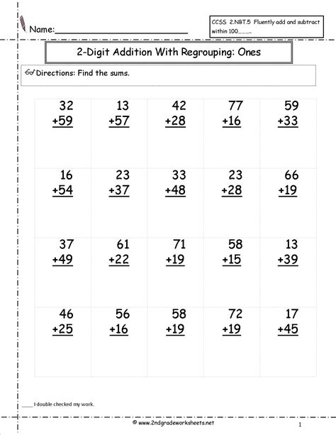 Printables for third grade math students, teachers, and home schoolers. 2nd grade math worksheets adding doubles