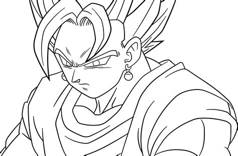 Download Blue Drawing Vegito Dibujo De Goku Ultra Instinto De Frente