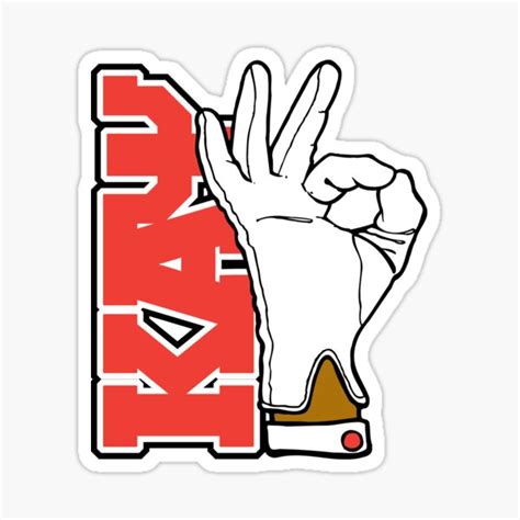 Kappa Hand Sign Sticker For Sale By Hbcupride Redbubble