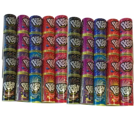 Push Pop Candy 15g 24 Piece Pack Assorted Flavours Showbagsgalore