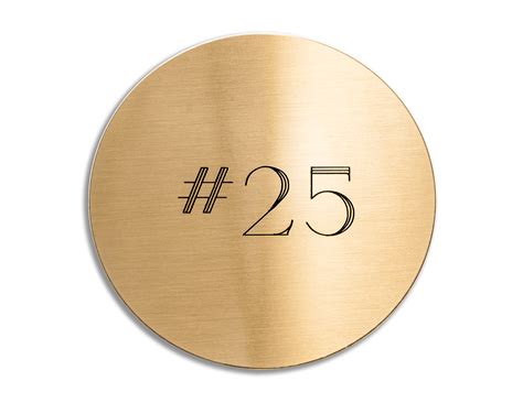 Round Brass Plates Monroe Id Engraved Identification Products