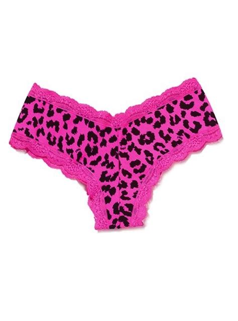 victoria s secret pink lace trim cheekster panty victoriassecret