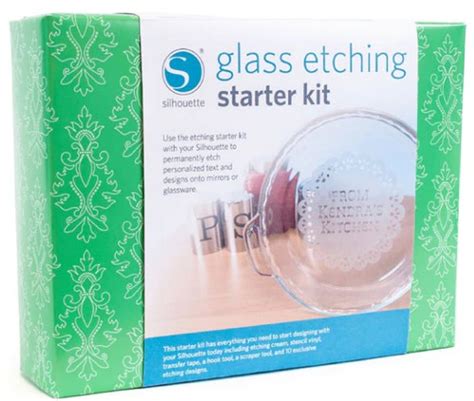 Silhouette Glass Etching Starter Kit Glass Etching Stencil Vinyl