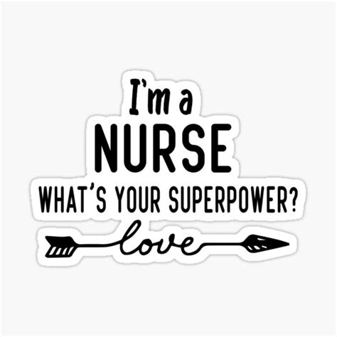 Pegatina Enfermeras Soy Enfermera ¿cuál Es Tu Superpoder Regalo Para