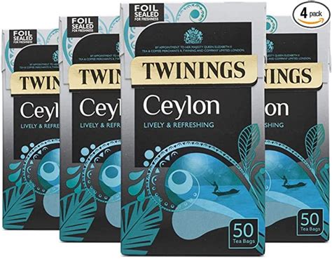 Twinings Ceylon Sri Lankan Tea 50 Bags Approved Food