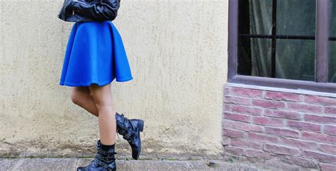 Cobalt Blue Skater Skirt The Wardrobe Project