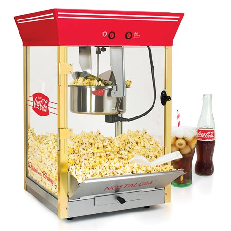 Nostalgia Ccp610cktp Coca Cola Commercial 8 Ounce Tabletop Popcorn