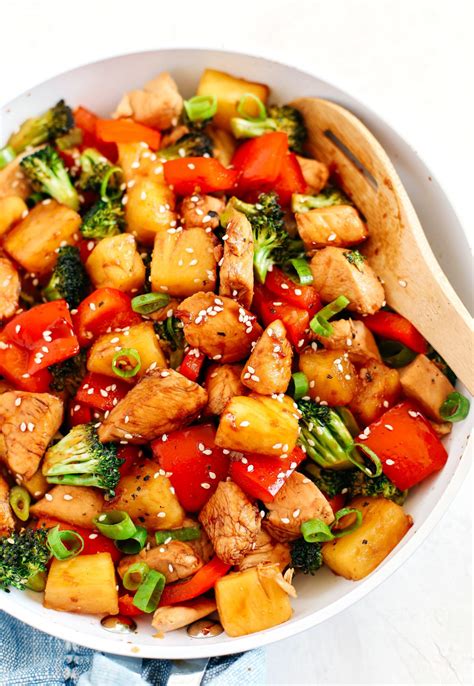 Browse more than 50 teriyaki chicken recipes. One Pan Pineapple Teriyaki Chicken - Eat Yourself Skinny