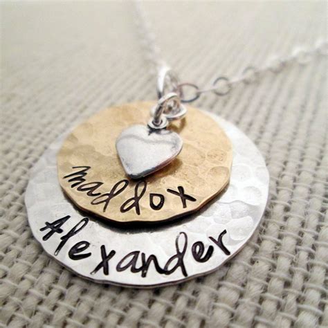 Check spelling or type a new query. Layered Love Mom Necklace hand stamped necklace