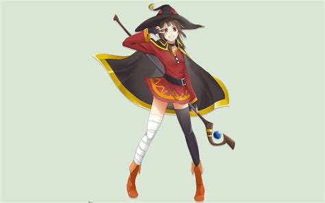 Konosuba Megumin Smiling Cape Witch Staff Kono Subarashii Sekai