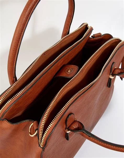 Lyst Oasis Triple Compartment Bag In Brown