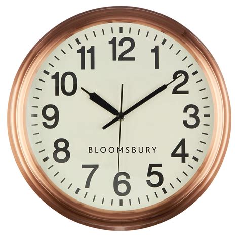 Copper Wall Clock Modern And Contemporary Furniture