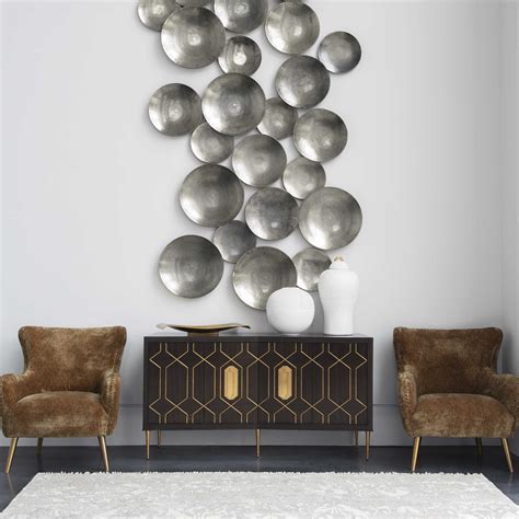 These extraordinary metal wall art designs will create a unique focal point in any room. Aitana Metal Wall Decor, Silver, S/3 | Uttermost