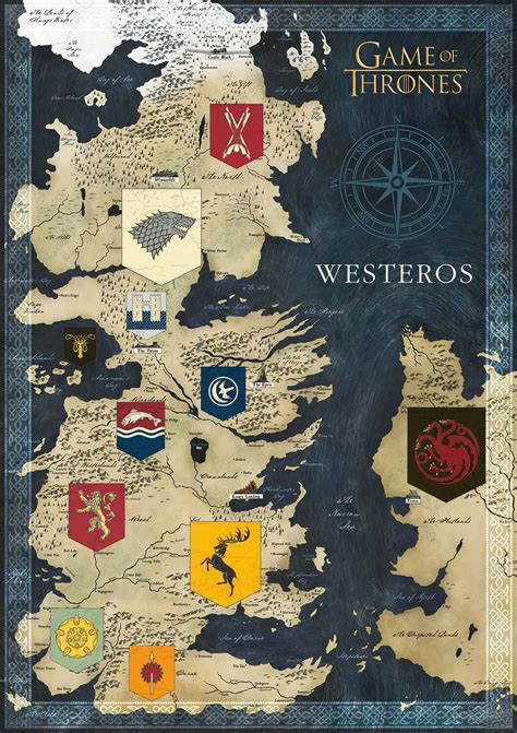 Map Of Westeros On Game Of Thrones Maps Of The World Vrogue