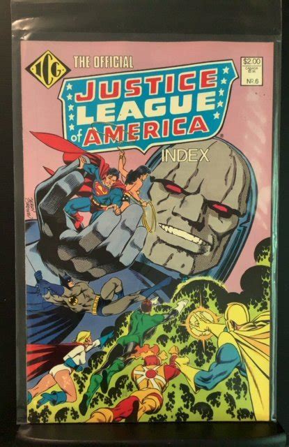The Official Justice League Of America Index 6 1986 Comic Books
