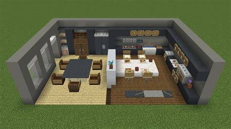 Kitchen Minecraft Modern House Interior Minecraft Kitchen Minecraft