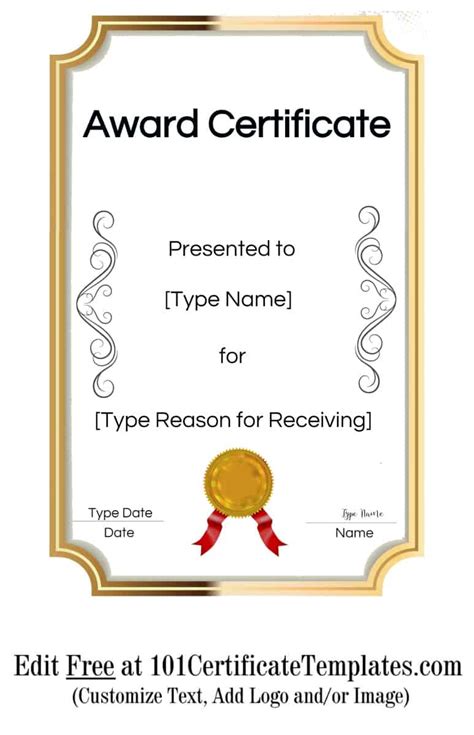 Free Printable Certificate Templates Customize Online