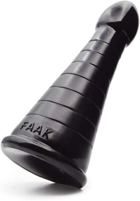sex toy gode anal faak cône de stimulation à rainures légères jouets de plaisir de trou du cul