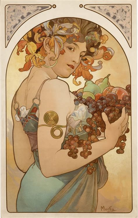 Alphonse Mucha Prints Set Of Art Nouveau Posters