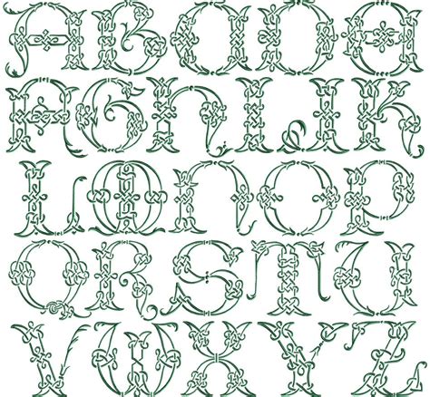 Celtic Knots Font Monogram Embroidery Font Alphabet Letters Etsy Artofit