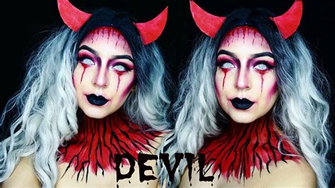 devil halloween makeup tutorial youtube