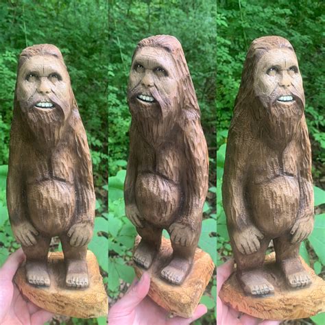 Bigfoot Chainsaw Carving Wood Carving Sasquatch Carving Bigfoot Art