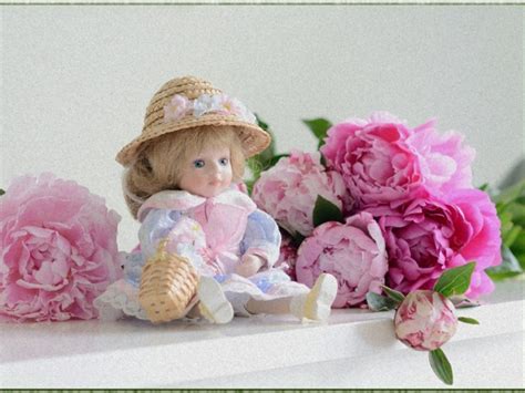 Innocent Dolls Lover Flowers And Cute Doll