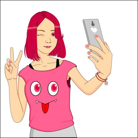 Check out amazing anime_selfie artwork on deviantart. Royalty Free Asian Girl Selfie Clip Art, Vector Images ...