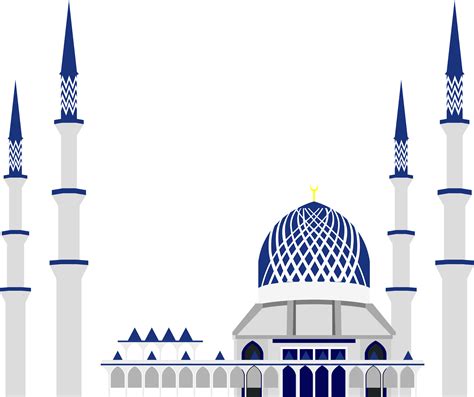 Gambar Masjid Png Outline Mosque Silhouette Png And Free Mosque