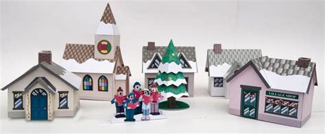 Christmas Village Paper Toys Christmas Projects Christmas Home