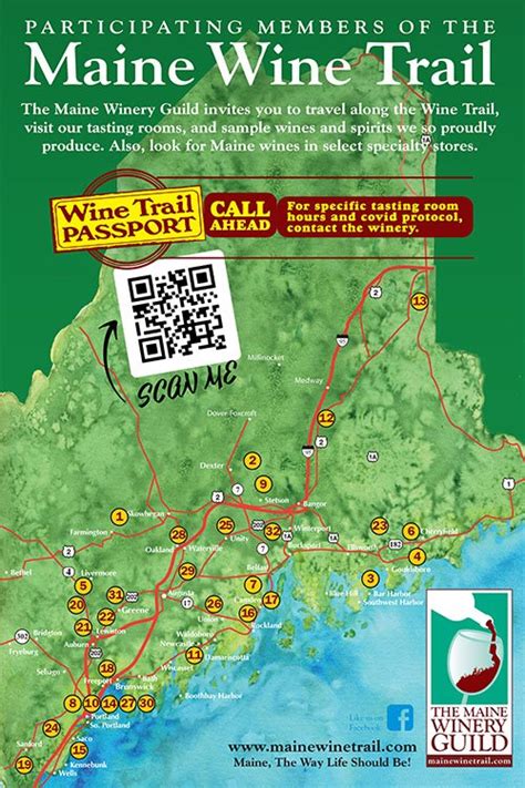 Trail Map Maine Wine Trail