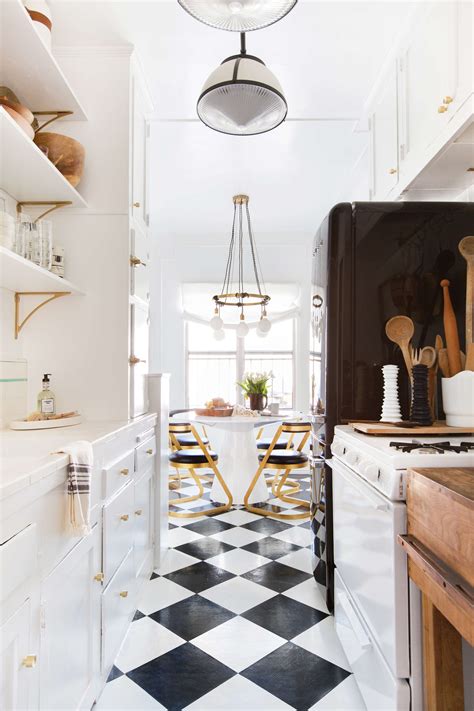 Checkerboard Kitchen Floor Ideas Retro Tile Trend Domino