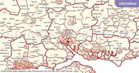 Southampton So Postcode Wall Map Xyz Maps