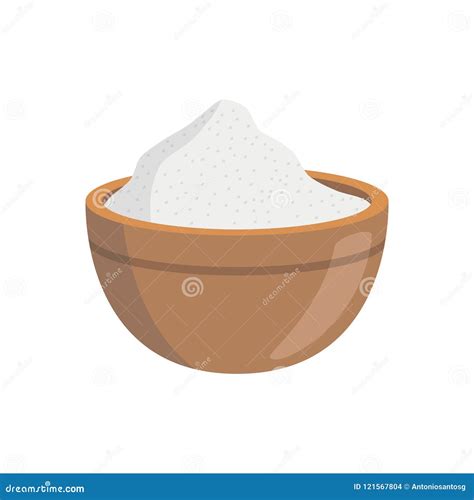 Vector Salt Illustration Isolated In Cartoon Style Herbs And Species