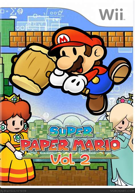 Super Paper Mario Vol2 Wii Box Art Cover By Brainsick