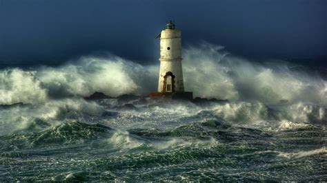 42 Desktop Wallpaper Lighthouse Storm On Wallpapersafari