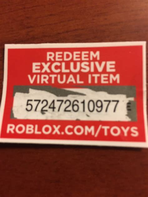 Roblox Redeem Toy