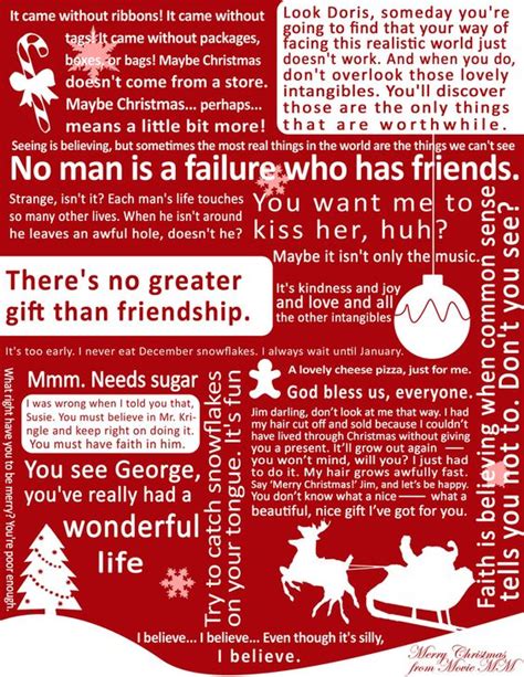 Christmas Poster 1 Its A Wonderful Life Quotes Quotes Pinterest
