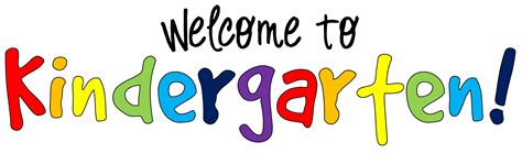 Welcome To Kindergarten Clipart 3 Wikiclipart