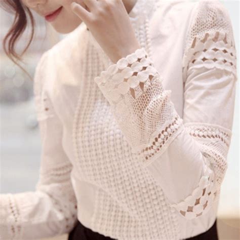 Daily Buy Tips Womens Lace Tops White Lace Blouse White Shirt Blouse