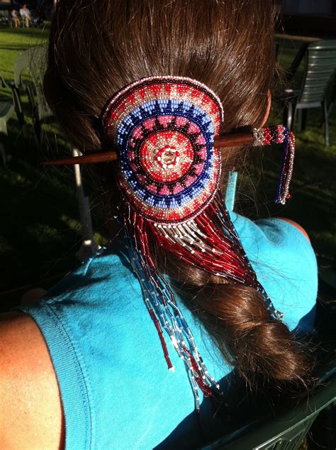 Great Beaded Hairpin Bead Work Jewelry Beaded Hair Pins Native
