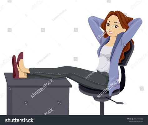 Women With Feet Up On A Table Over 21 Royalty Free Licensable Stock
