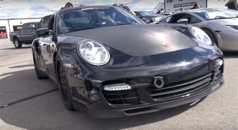 1000 Hp Porsche 911 Turbo Sounds Like Boxer Inferno While Drag Racing