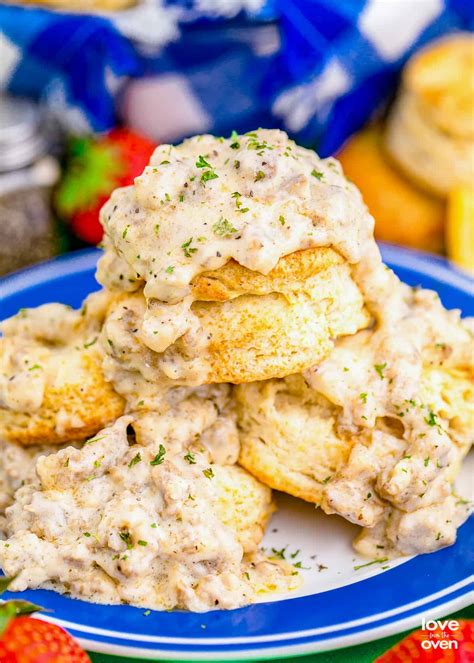 Homemade Biscuits And Gravy Love From The Oven