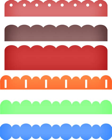 Scallop Border Vector at Vectorified.com | Collection of Scallop Border png image